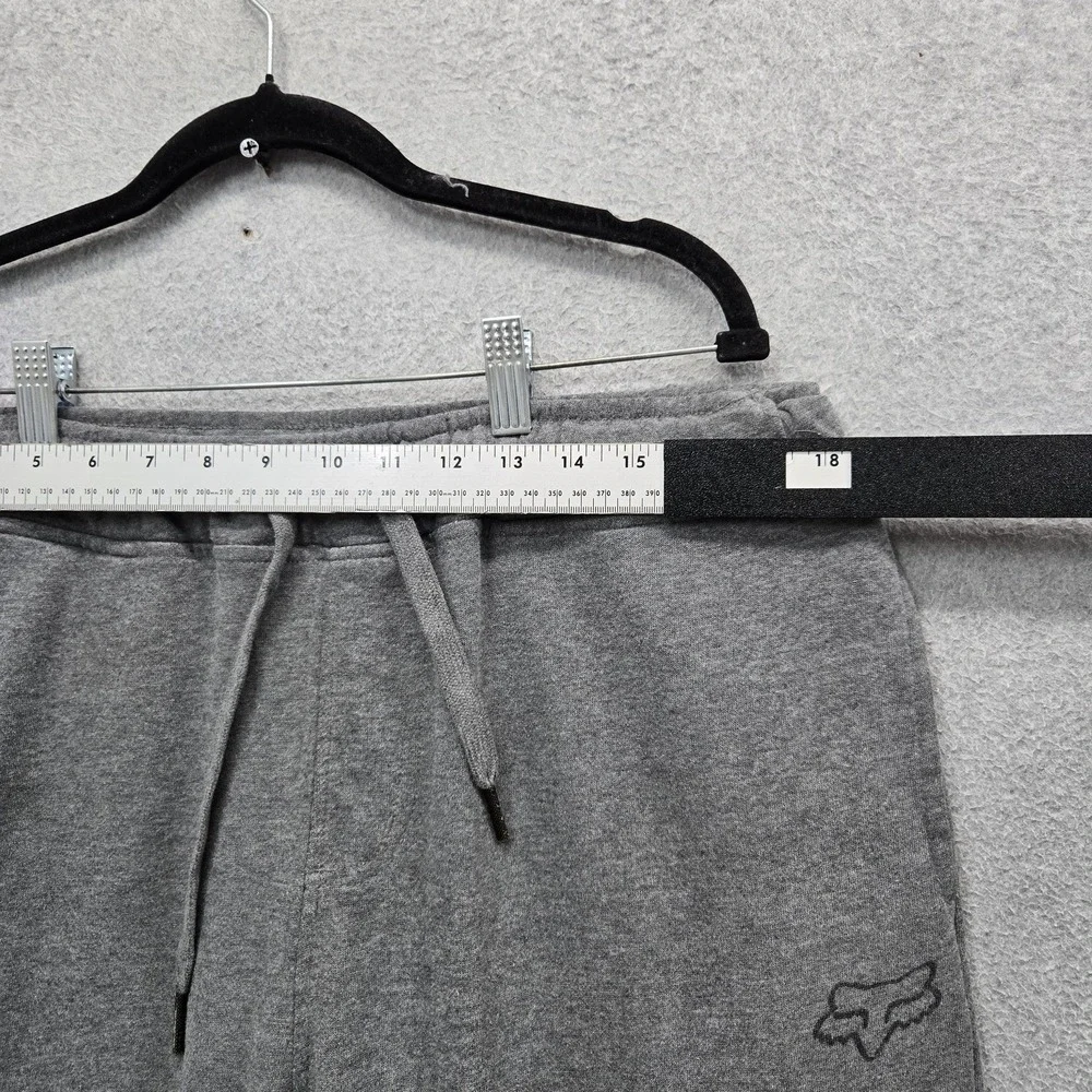 Fox Men Activewear Pants XL Gray Embroidered Sweatpants Fleece 29